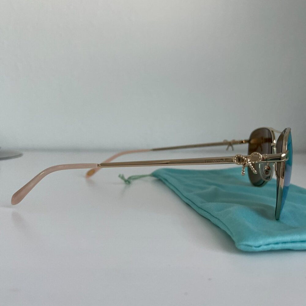 Tiffany & Co. TF3044 Mirrored Aviator Sunglasses - Picture 5 of 12